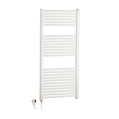 Scaldasalviette ELETTRICO 120x50 cm 700w bianco con resistenza termolimitata H120 cm FRIULI