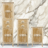 Set trittico 3 colonne varie misure in rovere rosa antico