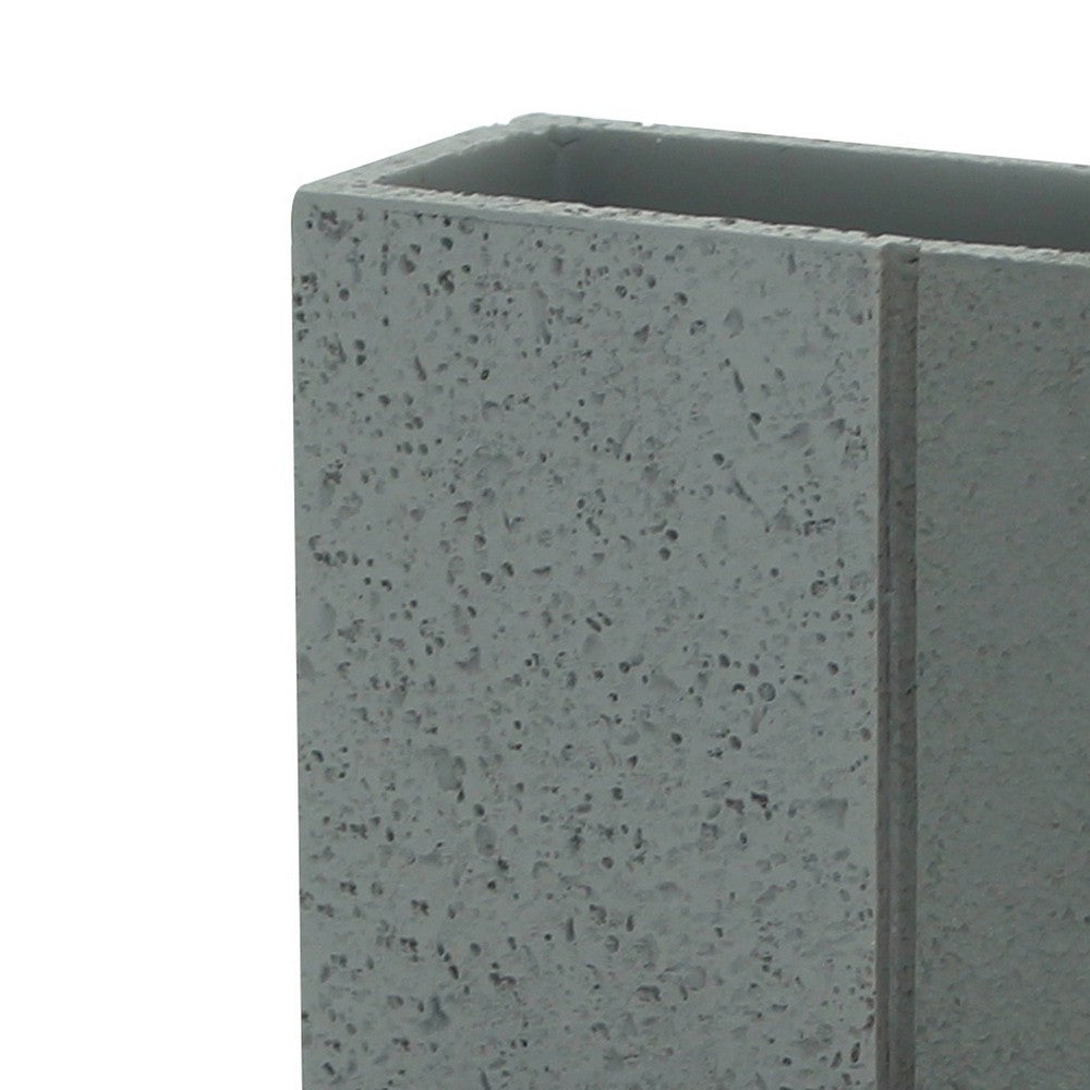 Bicchiere in poliresina grigio - serie Pietra