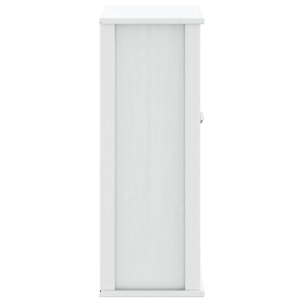 Mobile Bagno a Muro BERG Bianco 69,5x27x71,5cm Legno Massello 358550