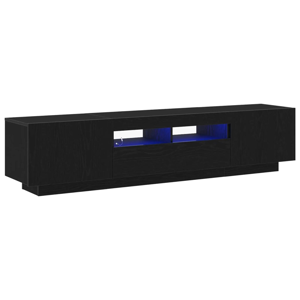 Set mobile TV 2 pcs Nero 180 x 35 x 40 cm Legno multistrato 3333062