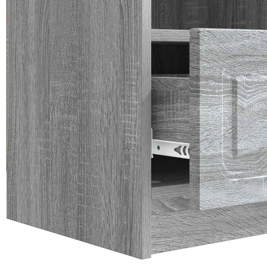 Mobile TV Grigio Sonoma 102 x 34,5 x 47 cm Legno ingegnerizzato 895831