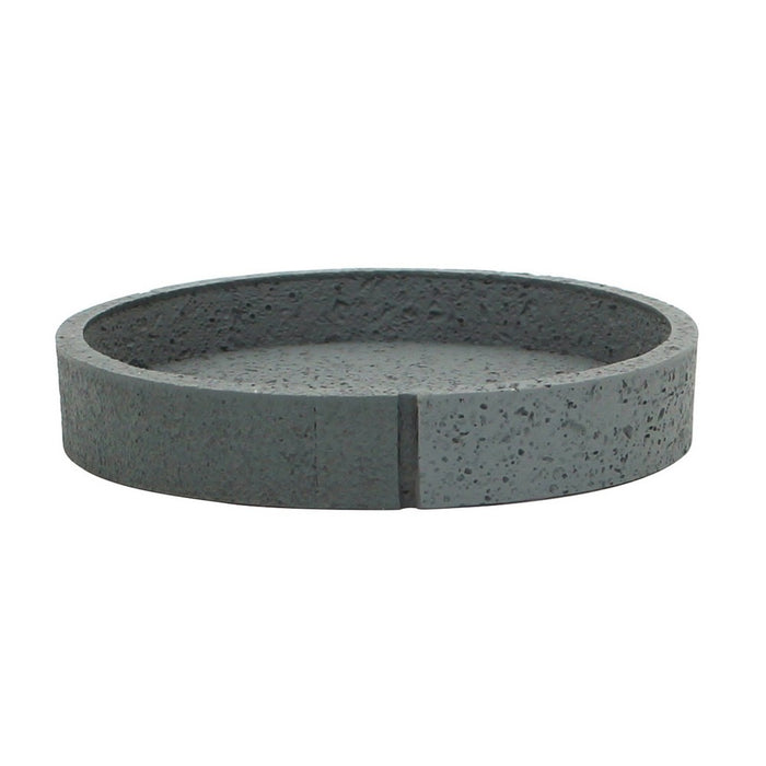 Portasapone in poliresina grigio - serie Pietra