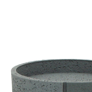 Portasapone in poliresina grigio - serie Pietra