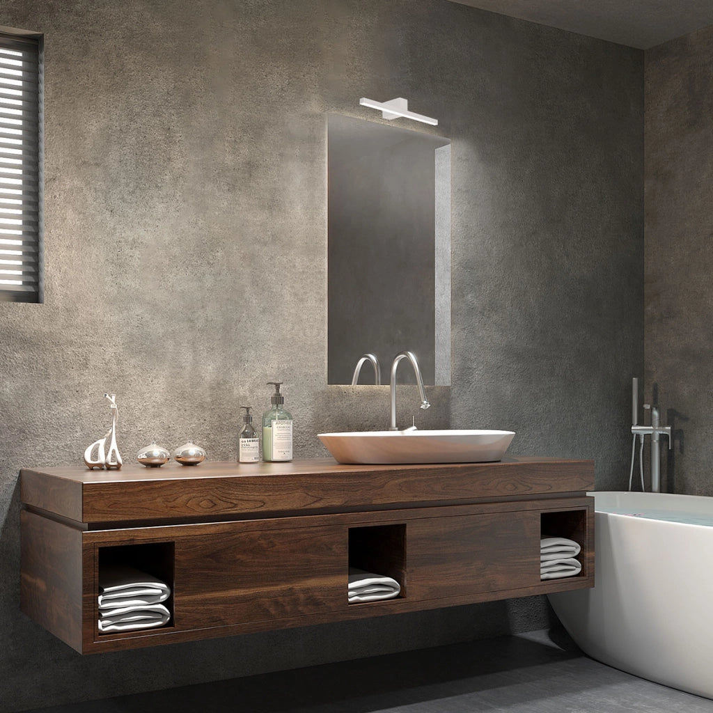 Applique bagno Nevada M bianca LED 12W IP44 4000K 1500lm