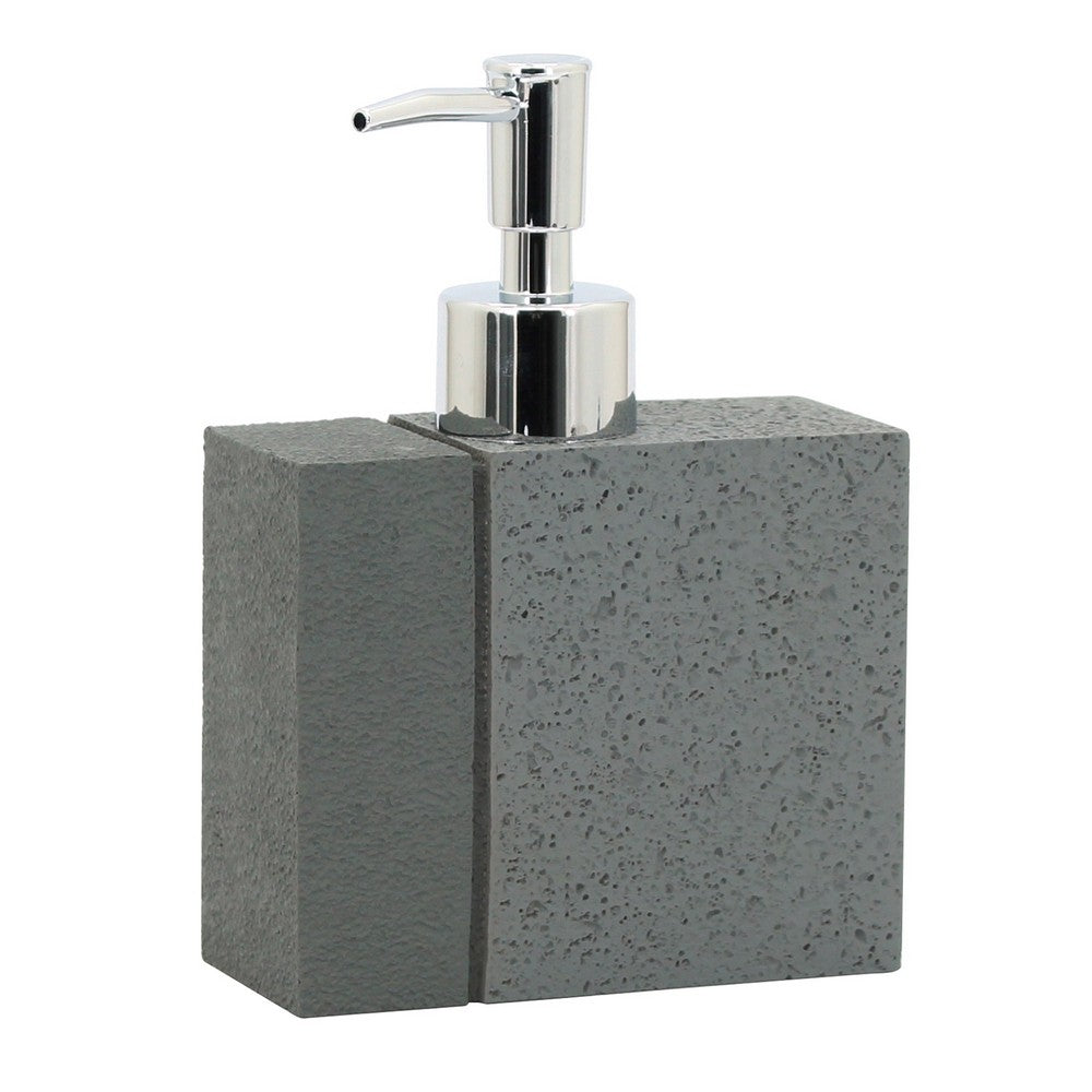 Dispenser in poliresina grigio - serie Pietra