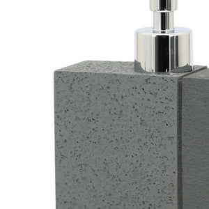 Dispenser in poliresina grigio - serie Pietra