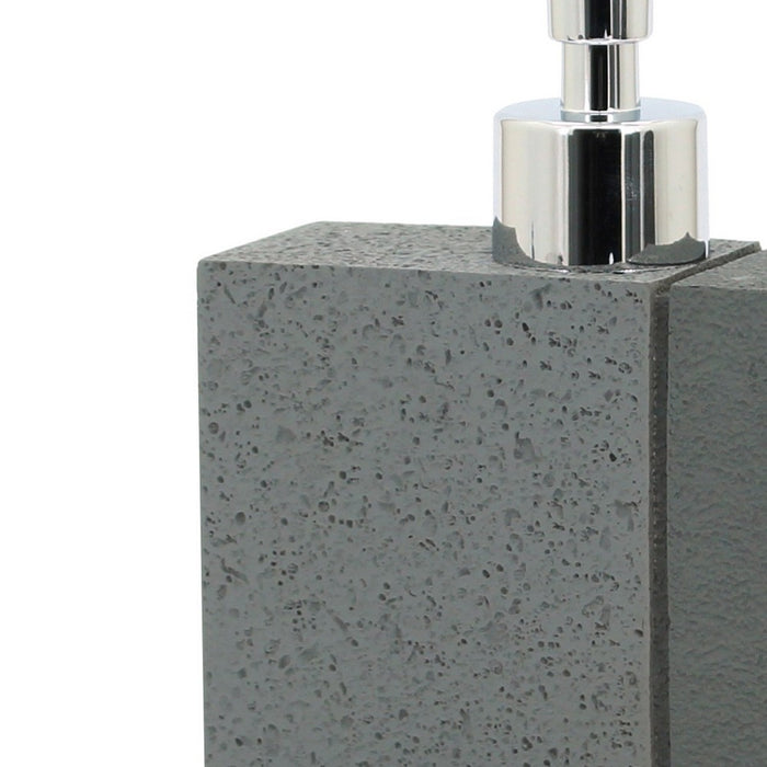 Dispenser in poliresina grigio - serie Pietra
