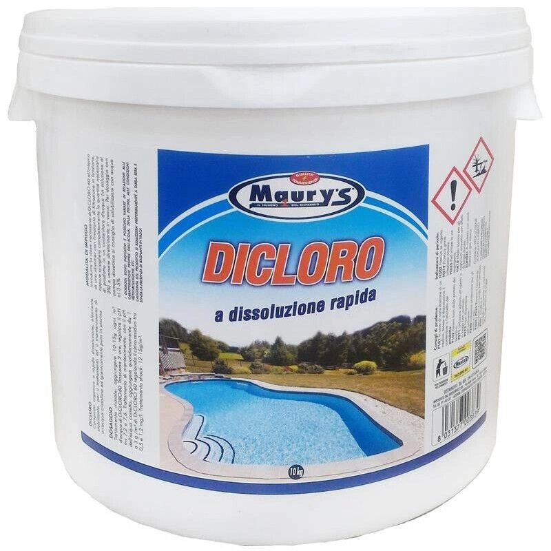 MAURY'S DICLORO 10KG TRATTAMENTO INIZIALE GRANULARE PER PISCINA