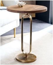 Tavolo da salotto con aspetto antico - tavolo da appendere con finitura oro e rame - stile barocco - altezza 60 cm - profondità 45 cm - unico artigianato