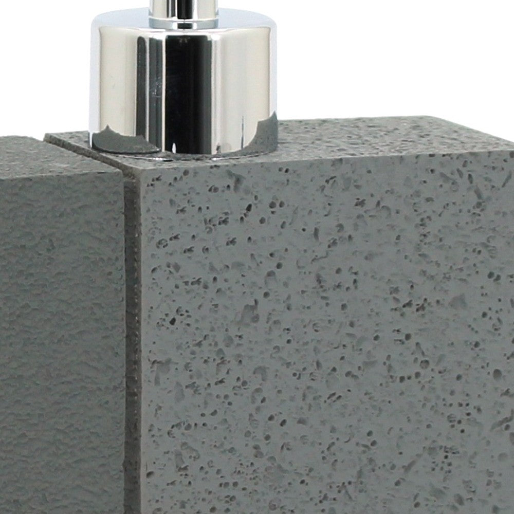 Dispenser in poliresina grigio - serie Pietra