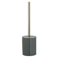 Portascopino in poliresina grigio - serie Pietra