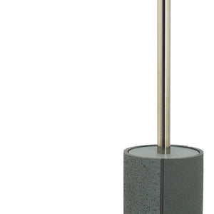 Portascopino in poliresina grigio - serie Pietra