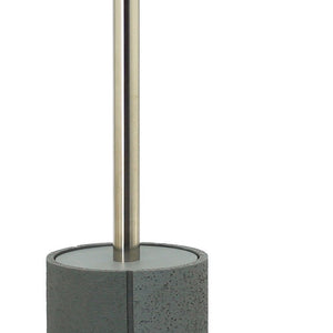 Portascopino in poliresina grigio - serie Pietra