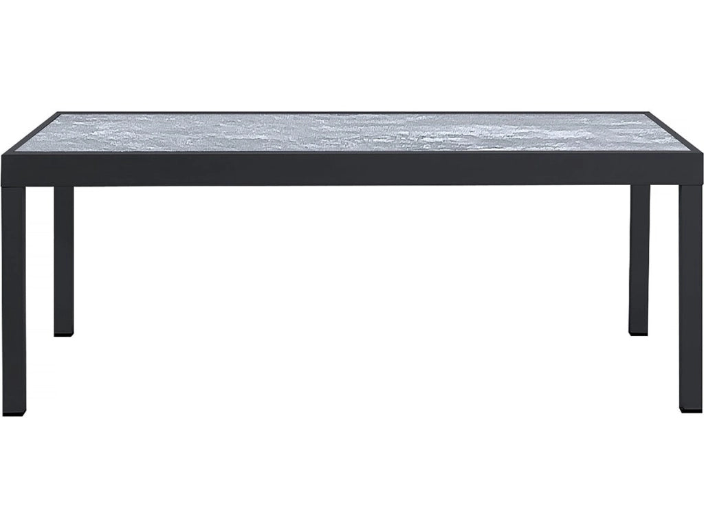 Set da pranzo da esterno estensibile "Lagos" - Tavolo estensibile 200/320 x 105 x 76 cm - 10 sedie - Nero