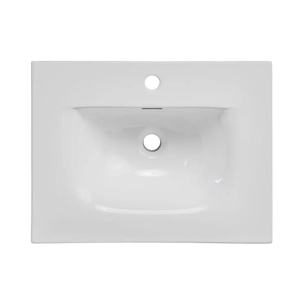 Set bagno ICON: mobiletto sottolavabo 60cm rosa cipria + lavabo da incasso bianco