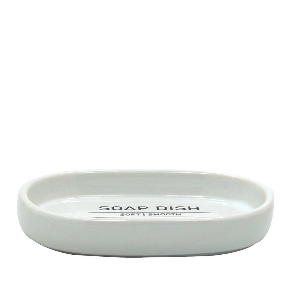 Portasapone in ceramica bianco - serie White