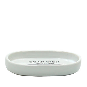 Portasapone in ceramica bianco - serie White