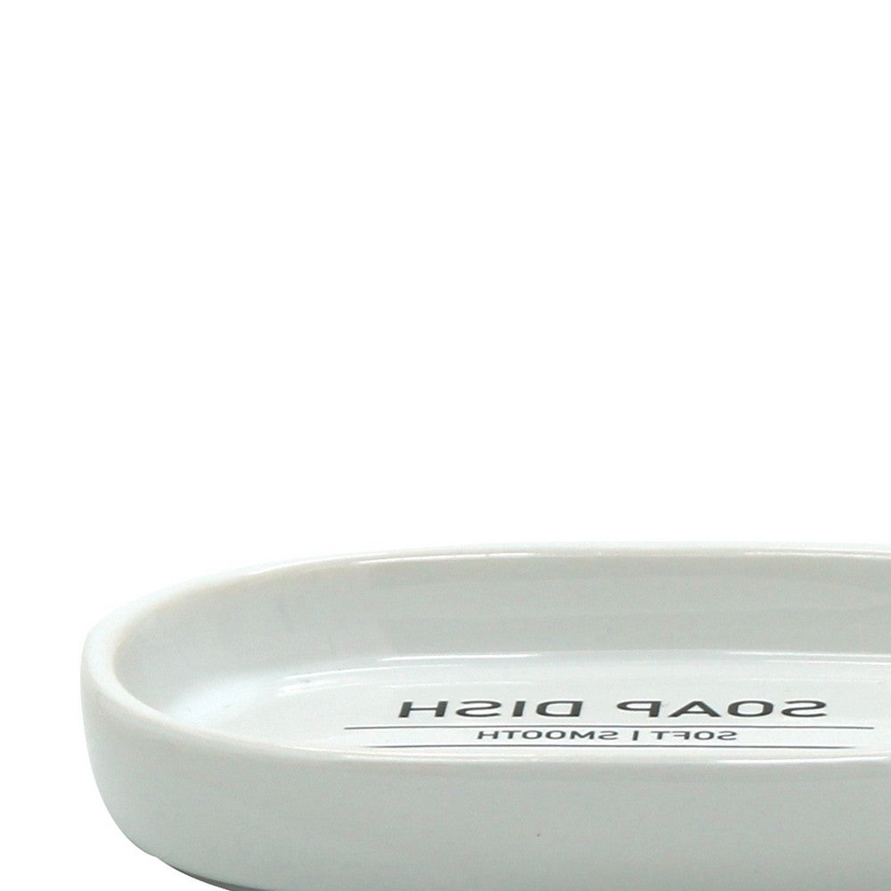 Portasapone in ceramica bianco - serie White