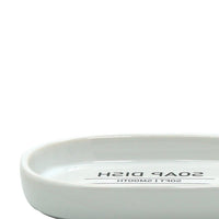 Portasapone in ceramica bianco - serie White