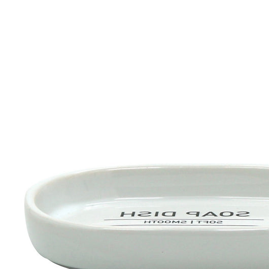 Portasapone in ceramica bianco - serie White