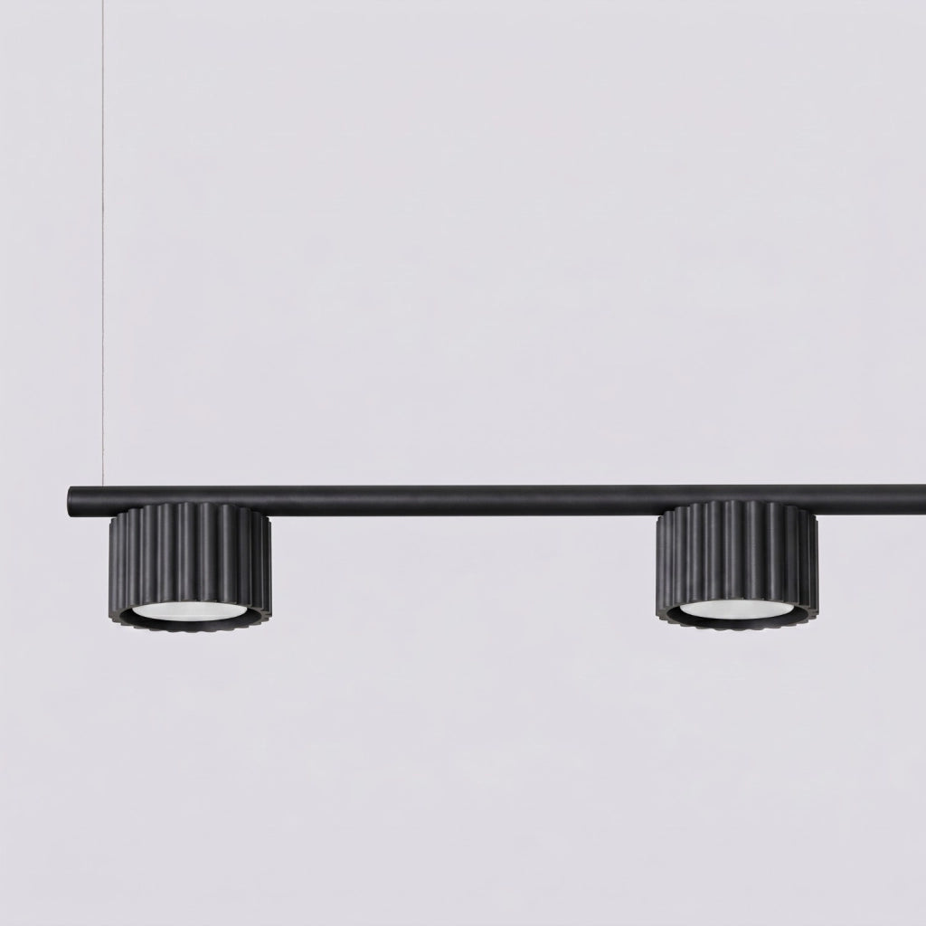 Lampadario AURA 4 nero Gx53