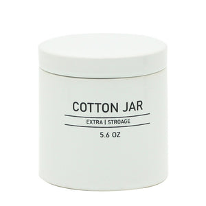 Barattolo in ceramica bianco con coperchio - serie White