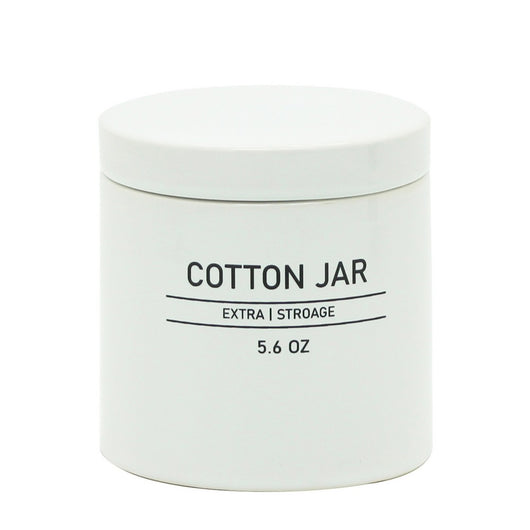 Barattolo in ceramica bianco con coperchio - serie White