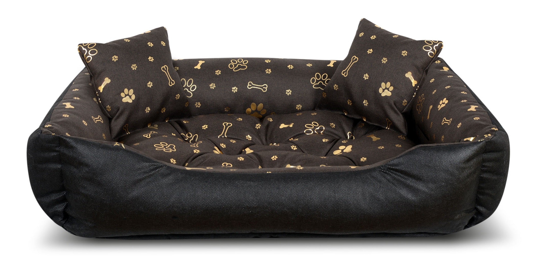 AIO FACTORY Cuccia per cani 100x75 cm impermeabile Golden Bones Cuscino per cani
