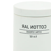 Barattolo in ceramica bianco con coperchio - serie White