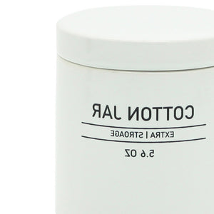 Barattolo in ceramica bianco con coperchio - serie White