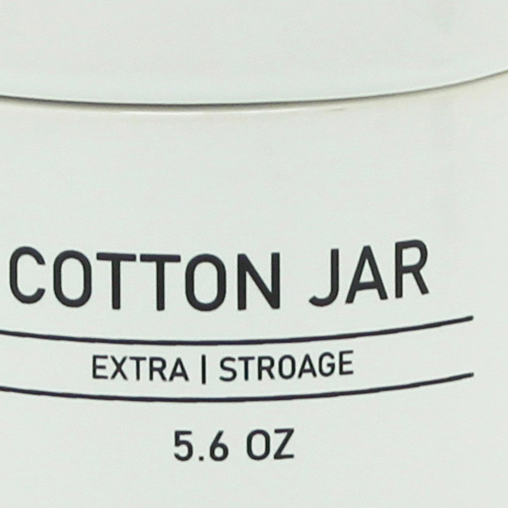 Barattolo in ceramica bianco con coperchio - serie White