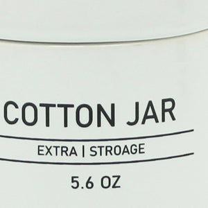 Barattolo in ceramica bianco con coperchio - serie White