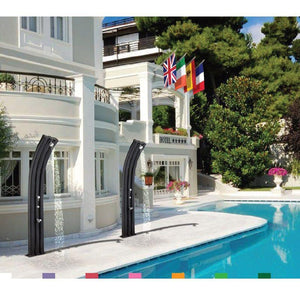 Doccia Solare Energy Pro 75 Litri In Alluminio Con Lavapiedi E Miscelatore Colore Bianca Cv-A920/9001