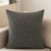 Set di 2 coprisacco, comodi e accoglienti cuscini in cotone e lino per divano, divano letto, salotto, casa, coprisacco piani (50*50cm) - Grigio Scuro