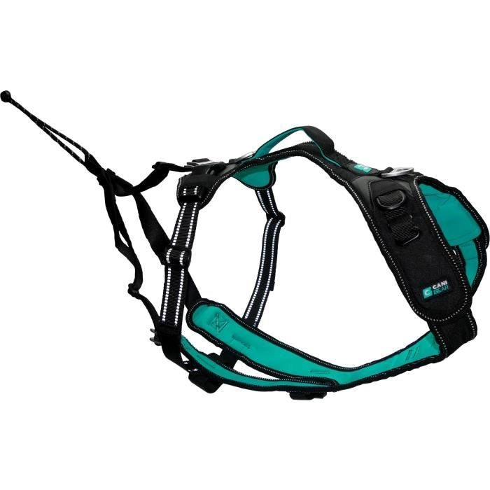 Pettorina per cani - SYMBIOZ - S - Nera / Blu
