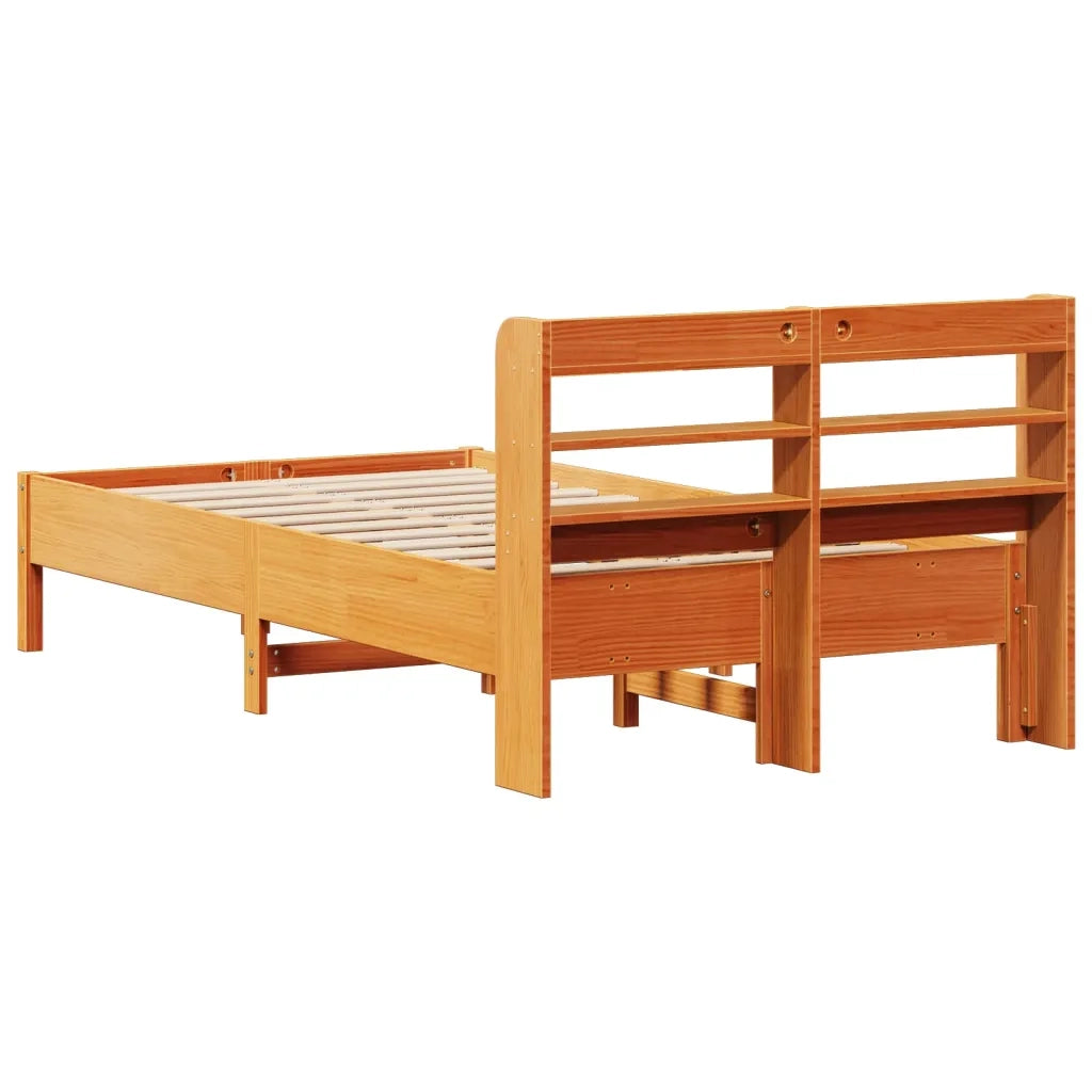 vidaXL Letto senza Materasso Marrone Cera 75x190 cm in Legno di Pino