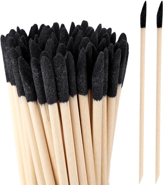 Set di schegge a 50 pezzi - Dettaglio fine - Schegge a punta appuntita - 280 grani - Lavorazione del legno - Lunghezza 13,7 cm - Scheggiatura
