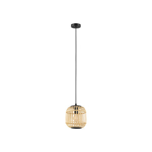 Lampadario Contemporaneo Bordesley Piccolo 1 Luce Acciaio Nero