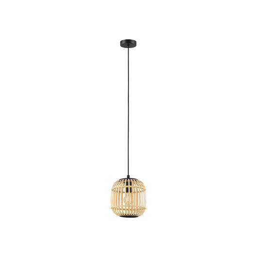 Lampadario Contemporaneo Bordesley Piccolo 1 Luce Acciaio Nero