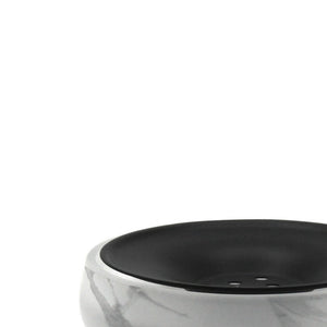 Portasapone in vetro satinato - serie Marble