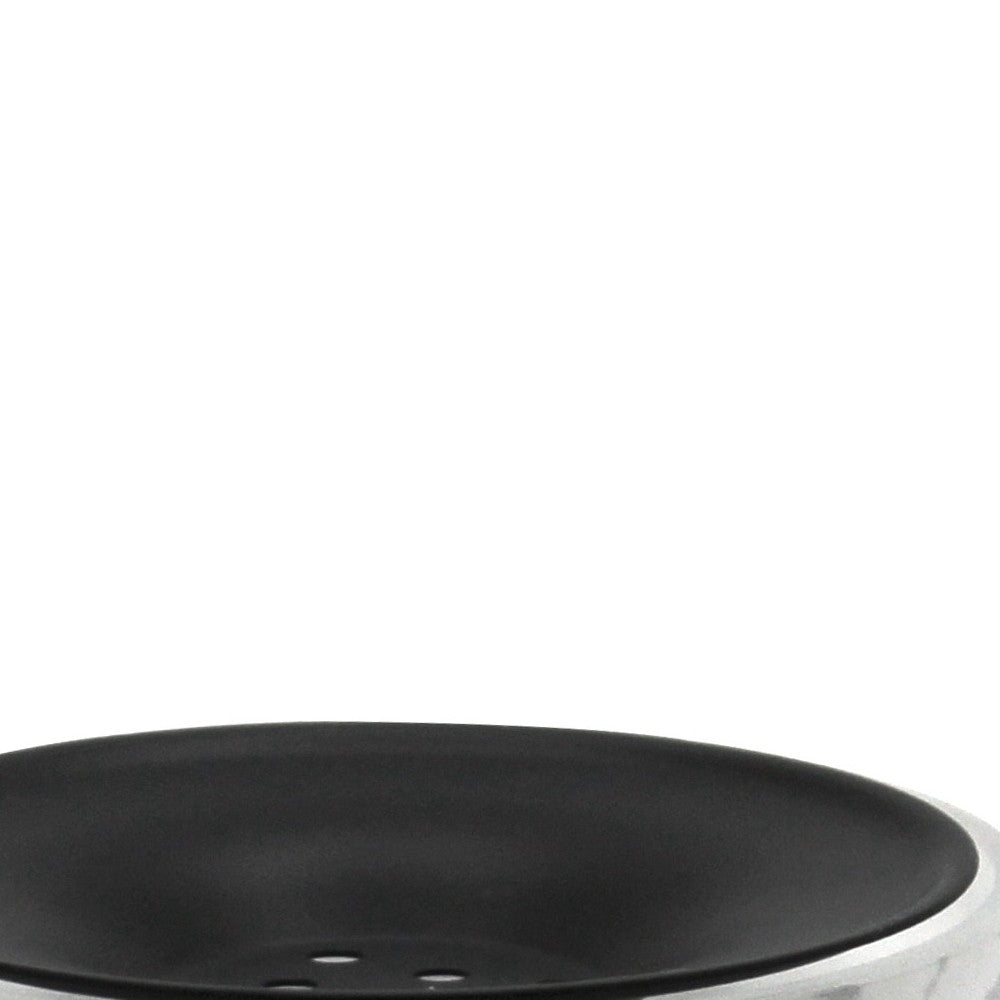 Portasapone in vetro satinato - serie Marble