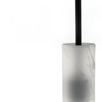 Portascopino in vetro satinato - serie Marble