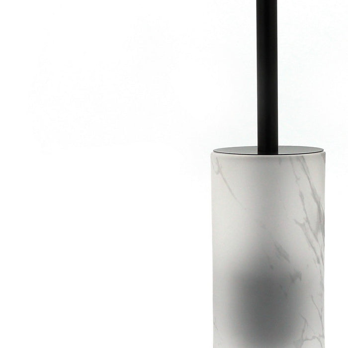 Portascopino in vetro satinato - serie Marble