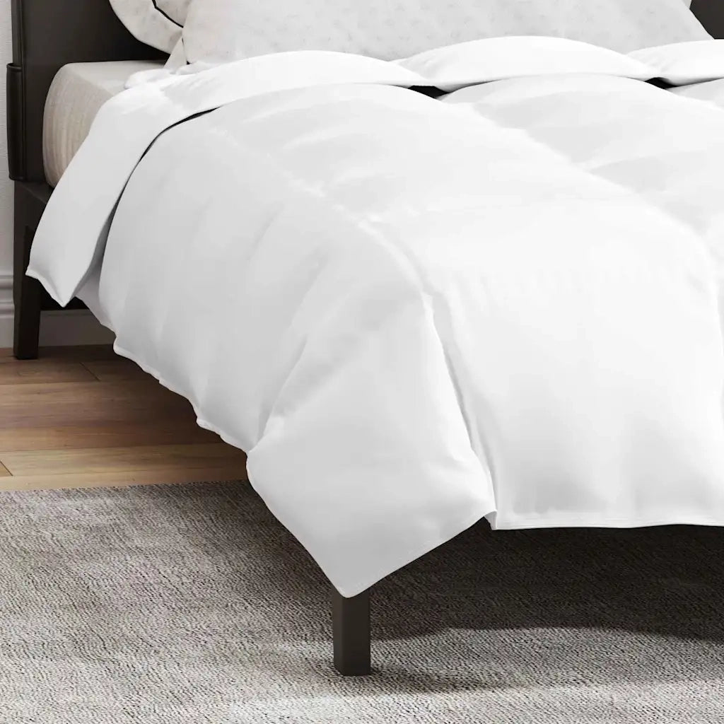 vidaXL Quilt e Piumini Bianco 155 x 220 cm Piume