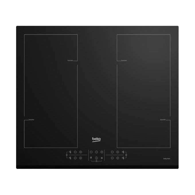 Beko HII64206F2MT Nero Da incasso 60 cm Piano cottura a induzione 4 Fornello(i)