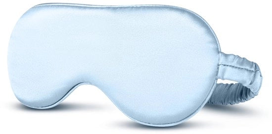 Slaapmasker Zona Facile Anti-Rughe Anti-Rimpellante Copertura Totale Pelle Amichevole 22 Momme Blu Pastello