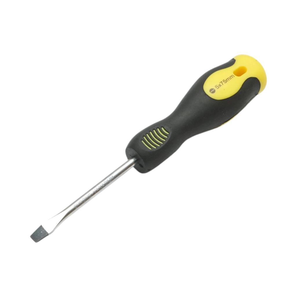 Cacciavite dritto Crownman 5x75mm con punta magnetica professionale Cr-V