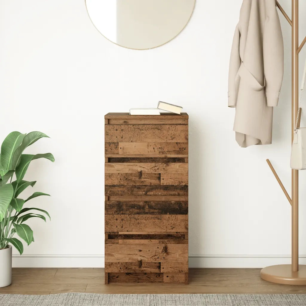 Credenza Legno Antico 37,5x35x76 cm in Legno Multistrato