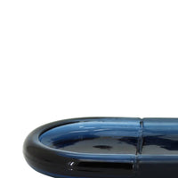 Portasapone in vetro blu - serie Notte